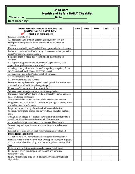 tcbd checklist